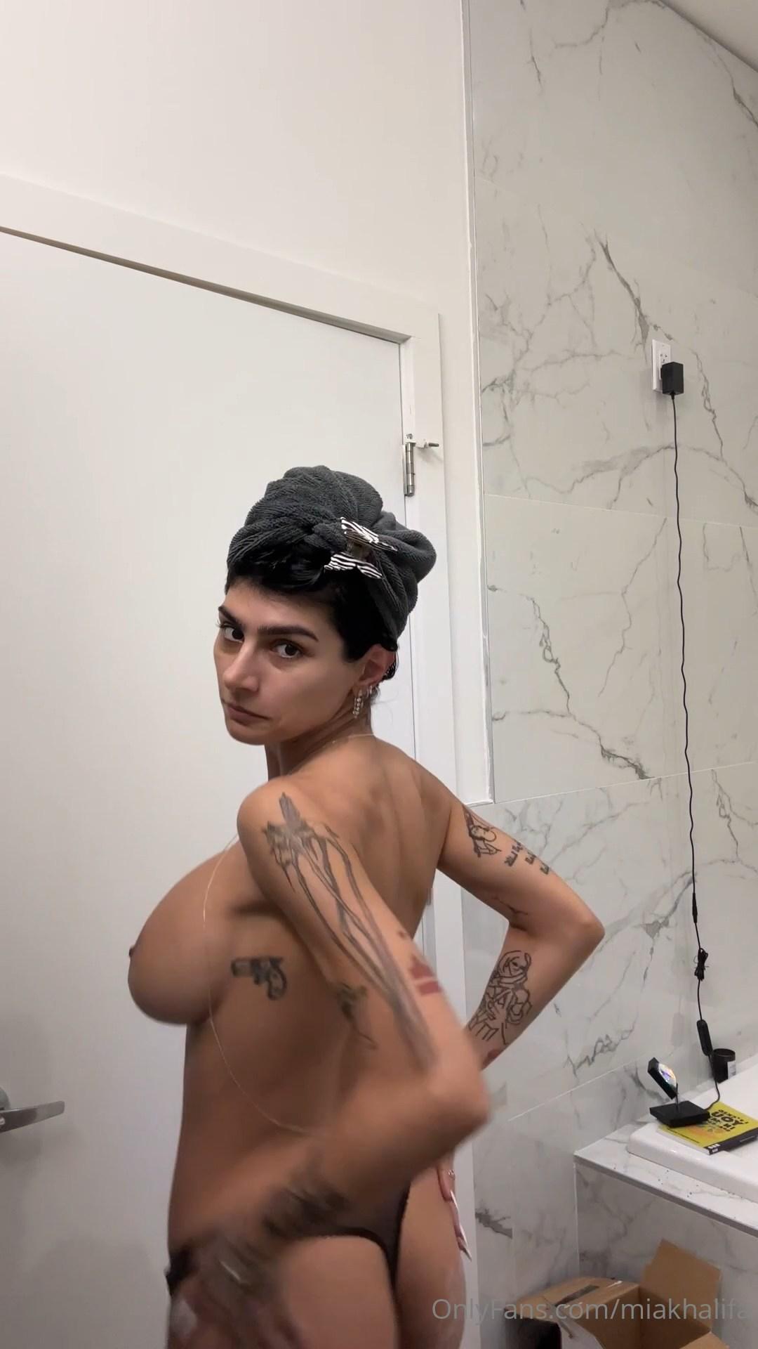 Mia Khalifa Nude Dressing After Shower OnlyFans Video