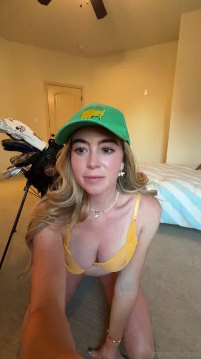 Grace Charis Sexy Golfer Lingerie Onlyfans Livestream Leaked