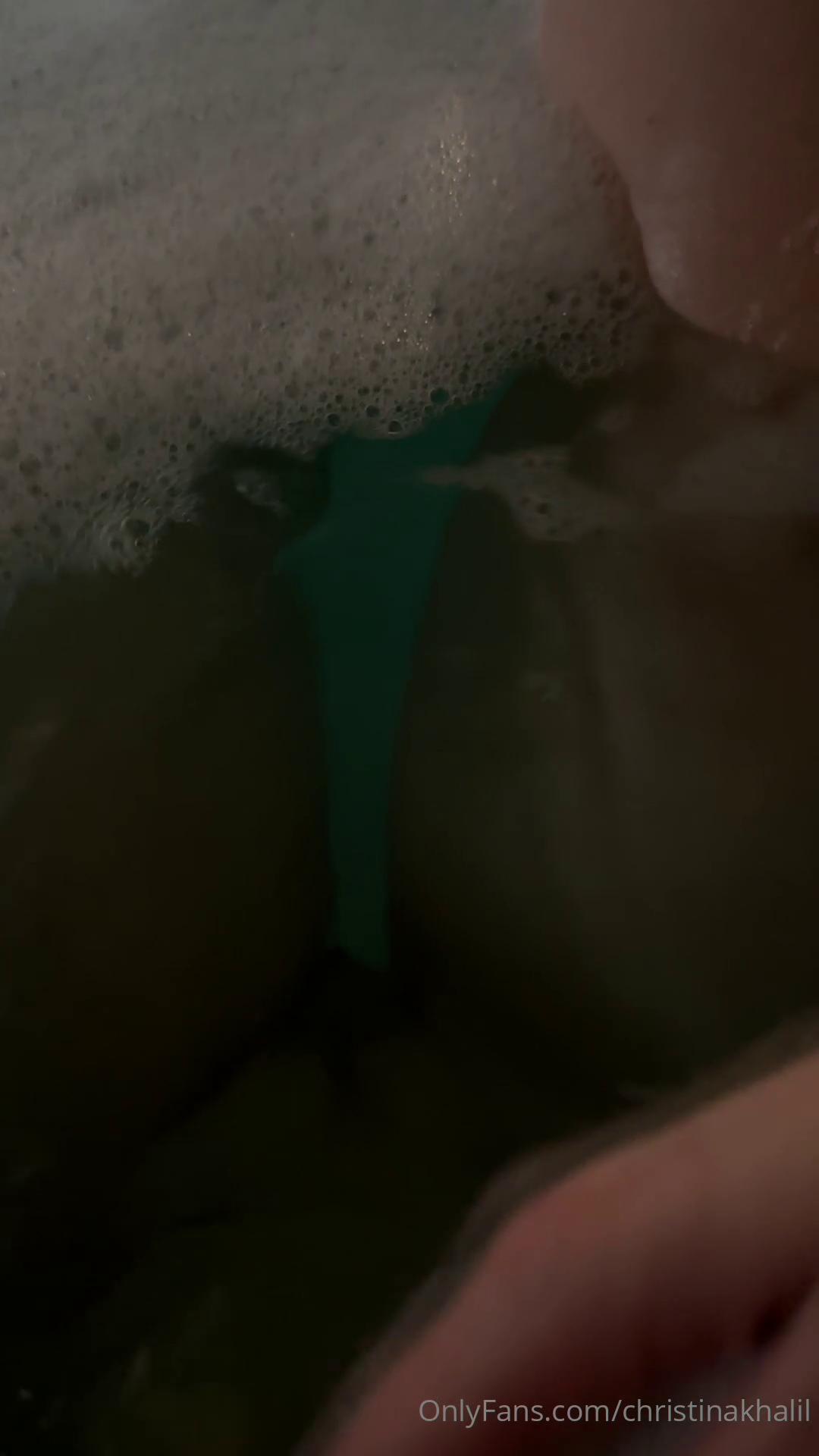 Christina Khalil Bathtub Masturbation Onlyfans Video Leaked