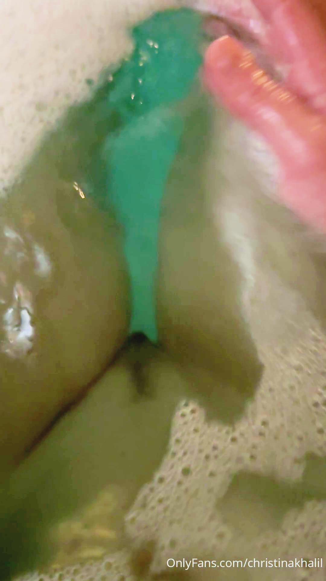 Christina Khalil Bathtub Masturbation Onlyfans Video Leaked