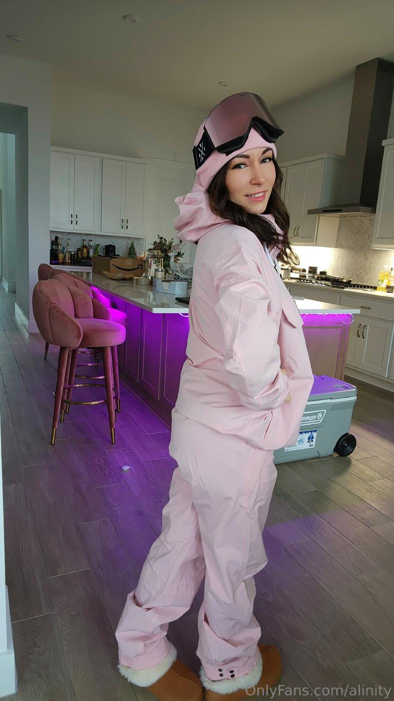 Alinity Snowboard Outfit Stripping Naked Onlyfans Set Leaked