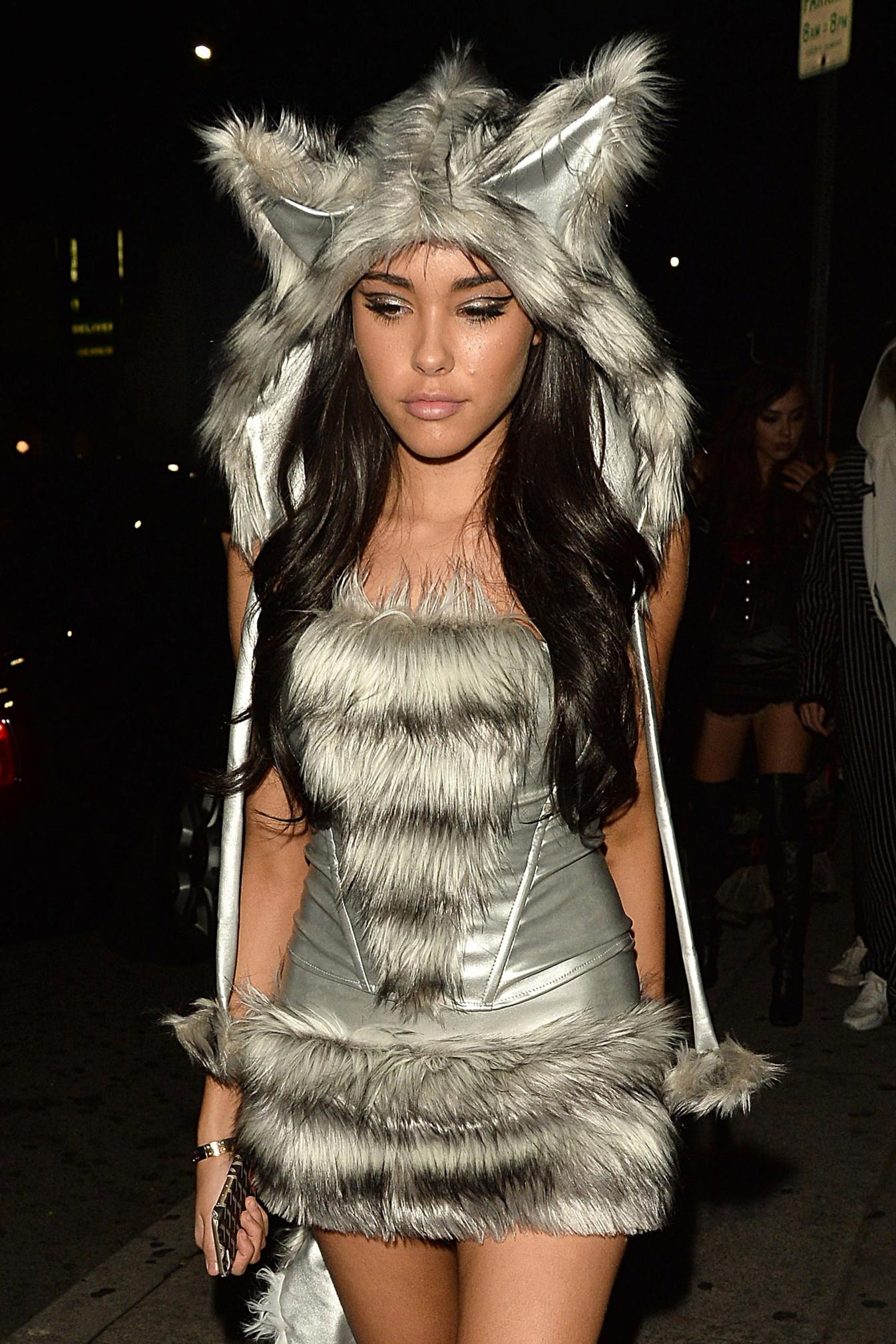 Madison Beer Halloween Candids Big Bad Wolf Cosplay Set Leaked