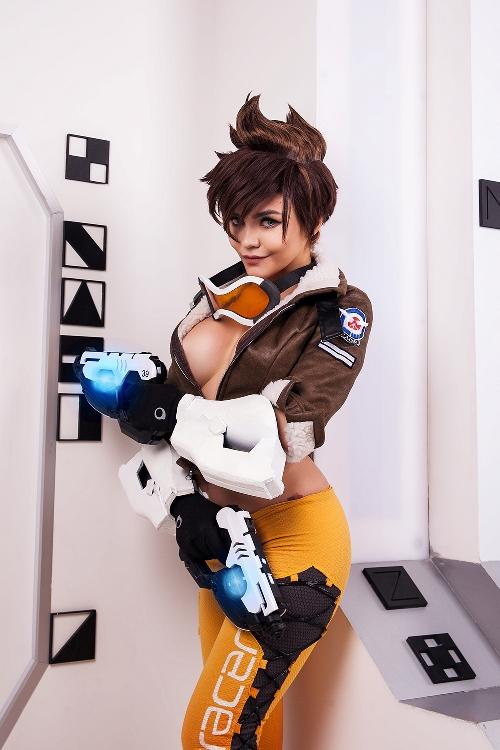 Kalinka Fox Overwatch Tracer Cosplay OnlyFans Set Leaked