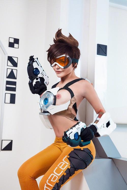 Kalinka Fox Overwatch Tracer Cosplay OnlyFans Set Leaked