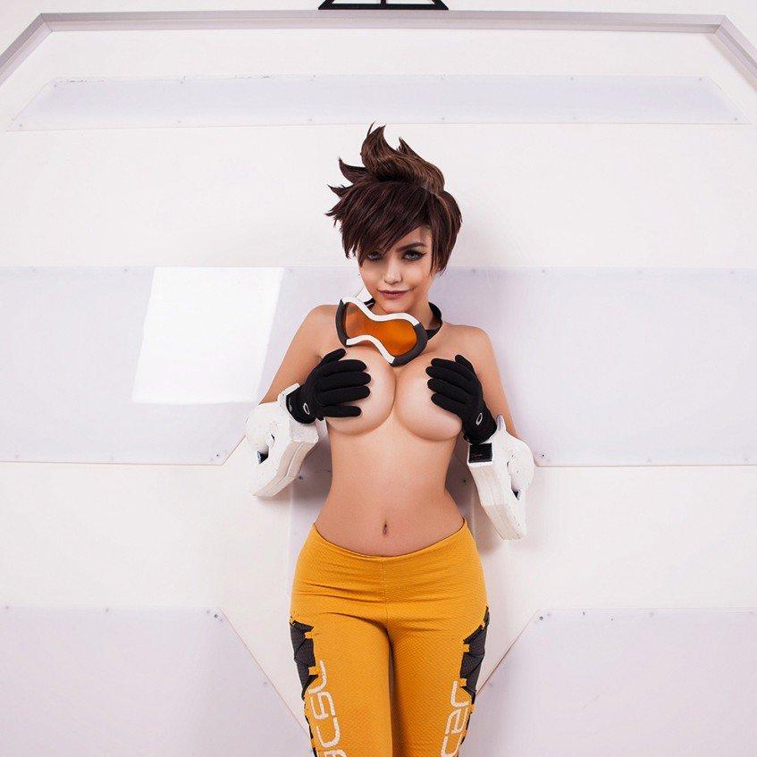 Kalinka Fox Overwatch Tracer Cosplay OnlyFans Set Leaked