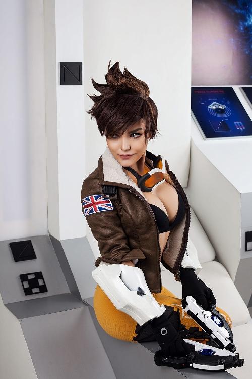 Kalinka Fox Overwatch Tracer Cosplay OnlyFans Set Leaked