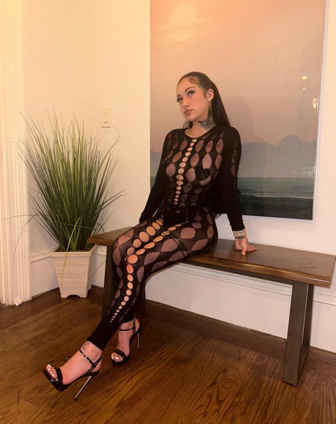 Bhad Bhabie Mesh Bodysuit See-Through Onlyfans Set Leaked