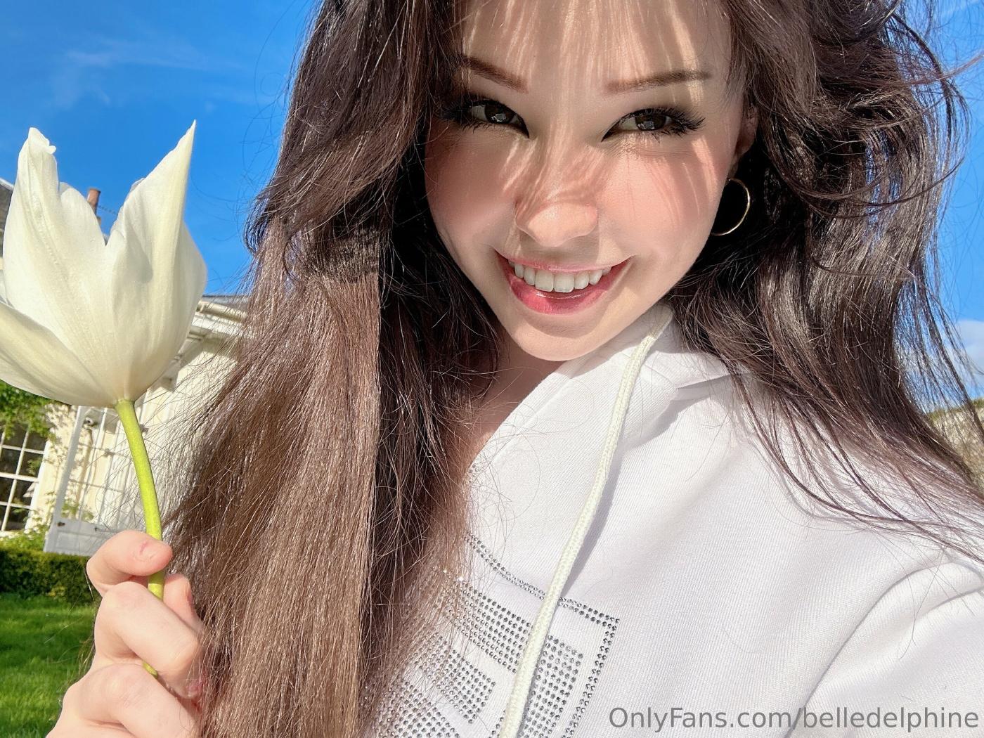 Belle Delphine Naked In The Garden Onlyfans Photos