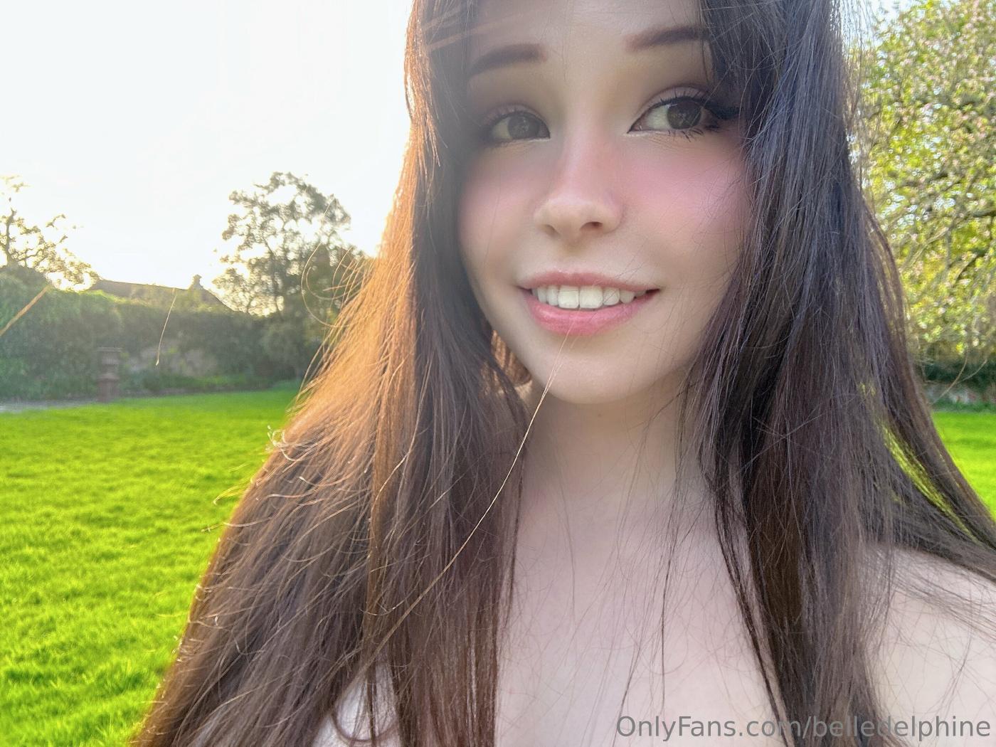 Belle Delphine Naked In The Garden Onlyfans Photos