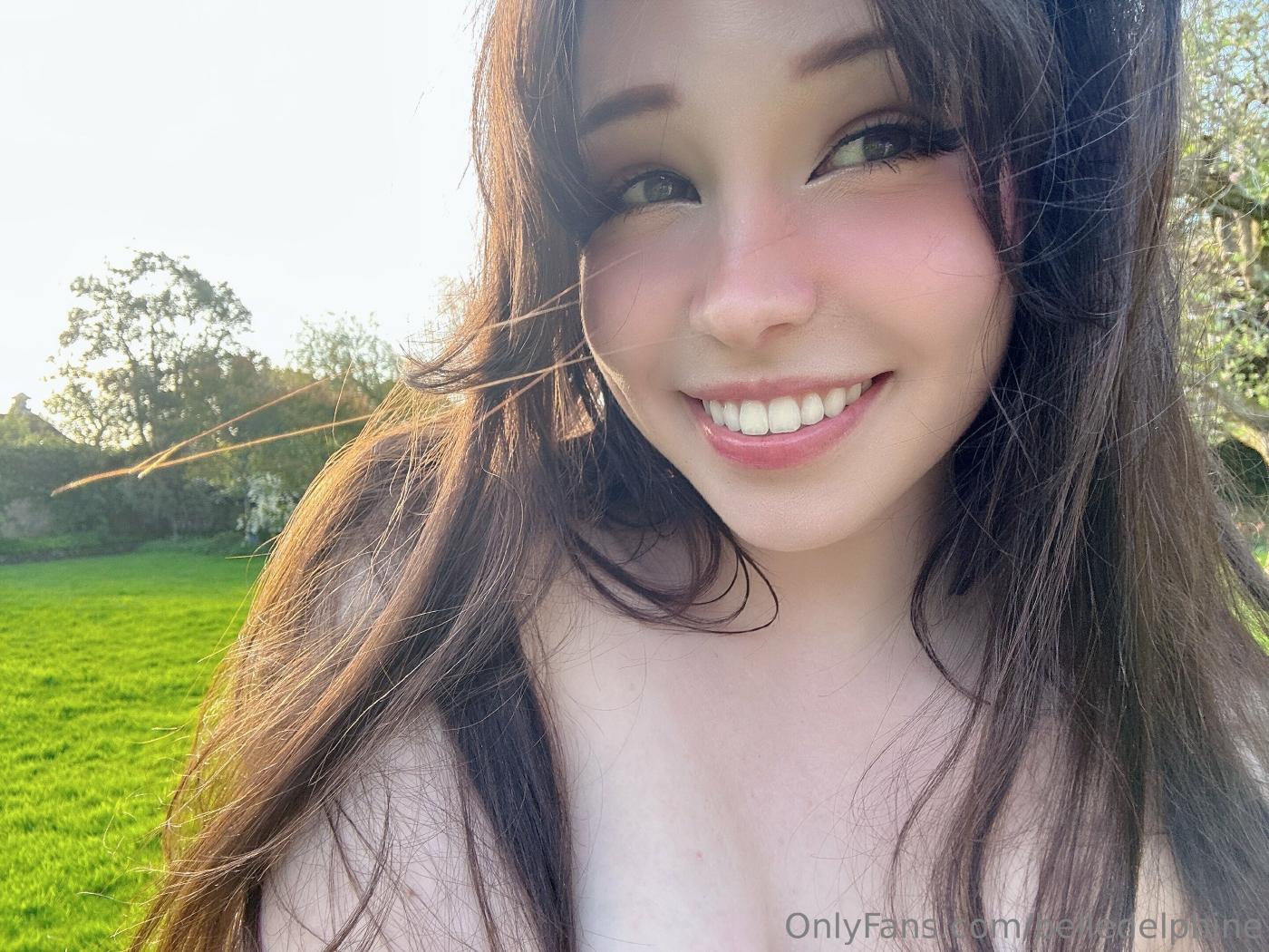 Belle Delphine Naked In The Garden Onlyfans Photos