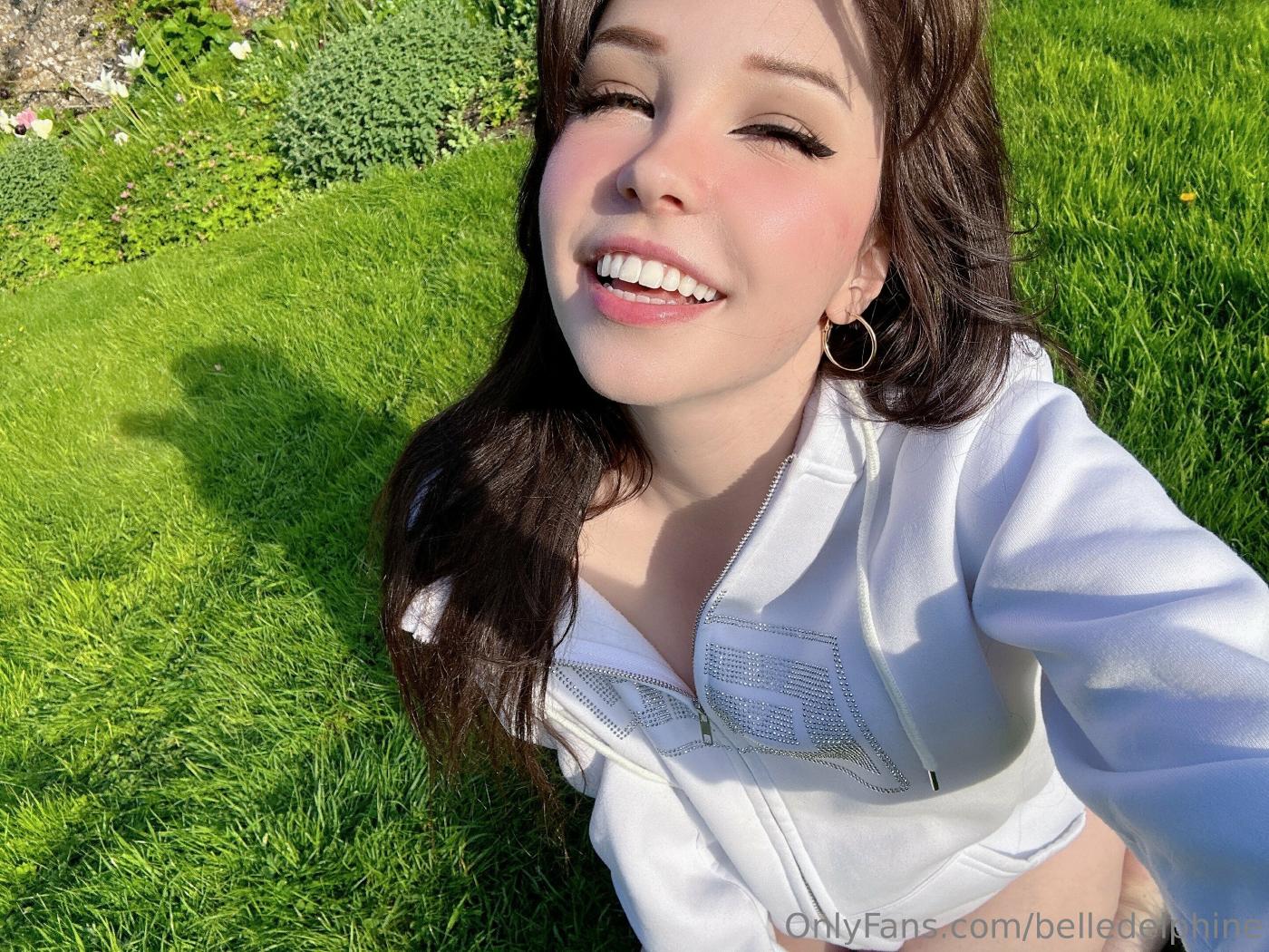 Belle Delphine Naked In The Garden Onlyfans Photos