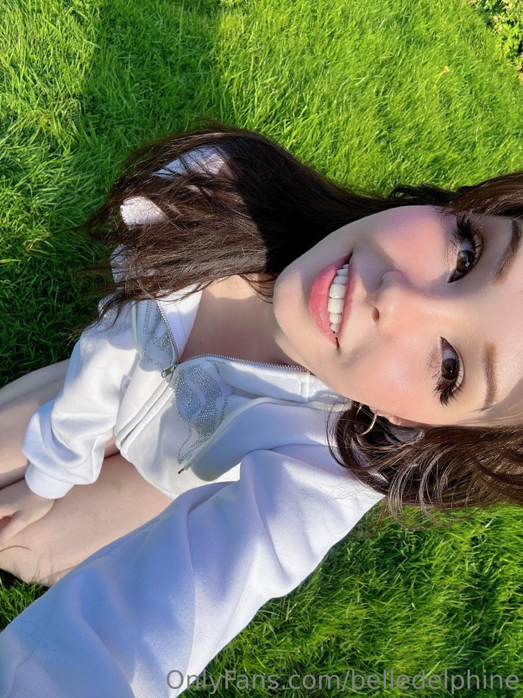 Belle Delphine Naked In The Garden Onlyfans Photos