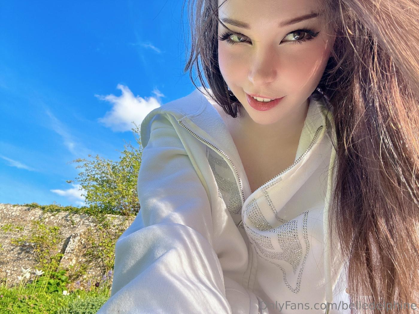 Belle Delphine Naked In The Garden Onlyfans Photos