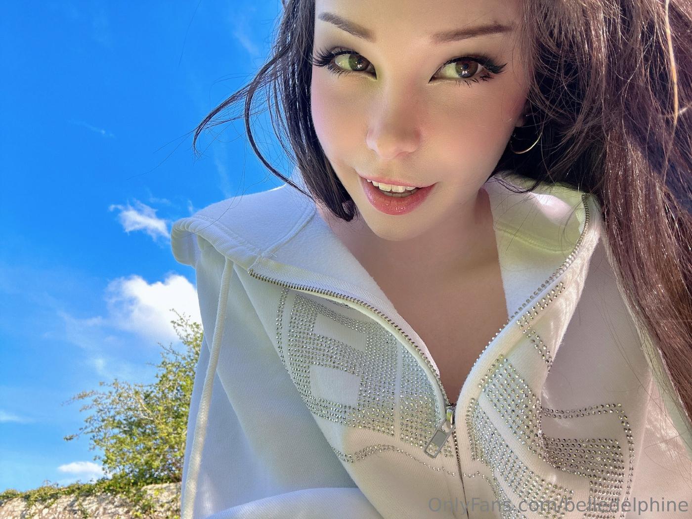 Belle Delphine Naked In The Garden Onlyfans Photos