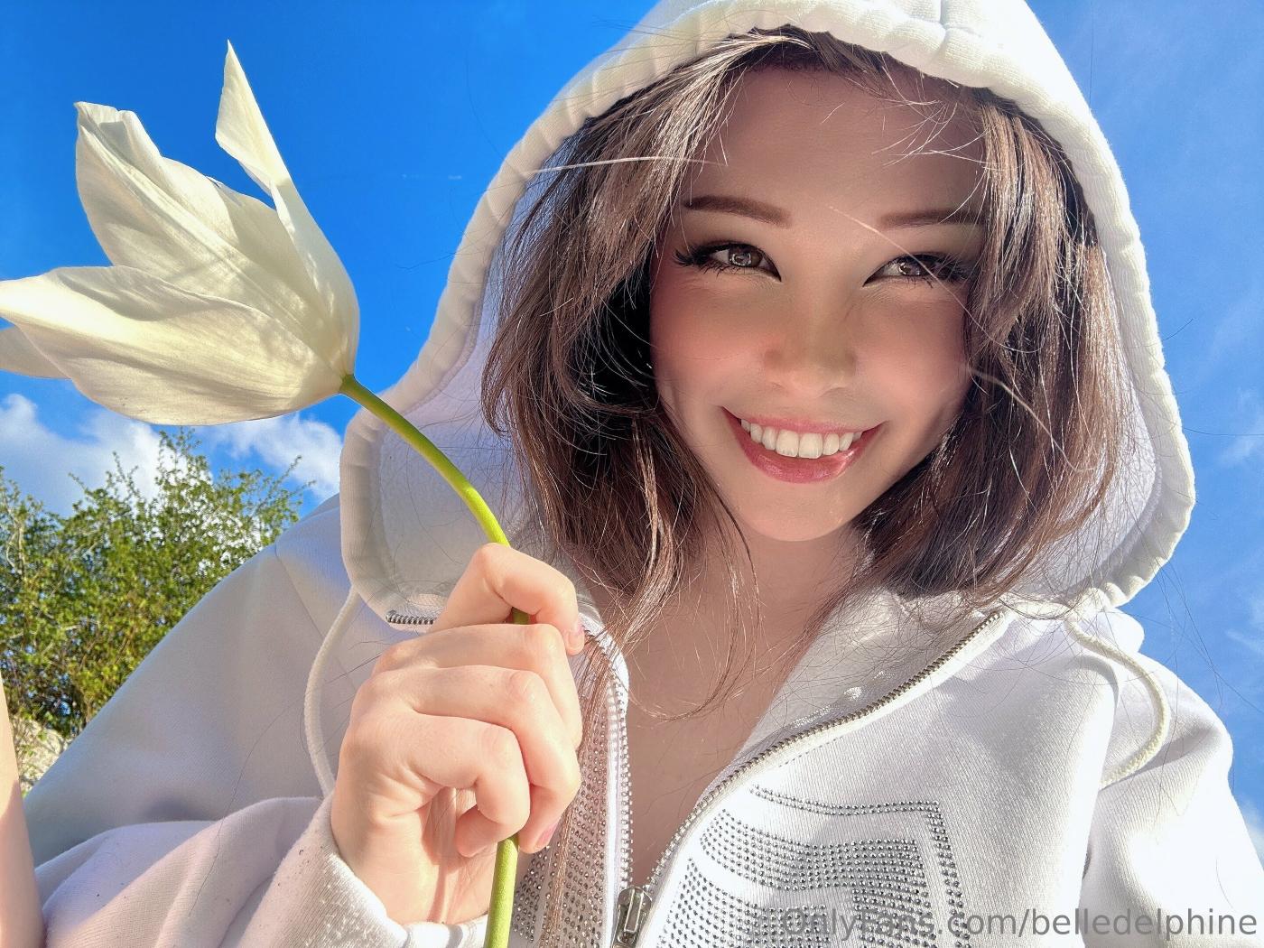 Belle Delphine Naked In The Garden Onlyfans Photos