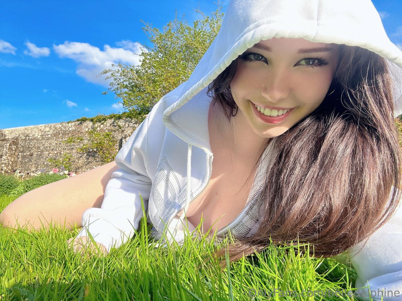 Belle Delphine Naked In The Garden Onlyfans Photos