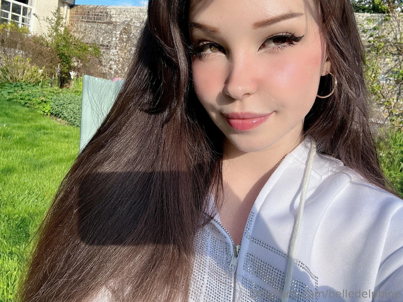 Belle Delphine Naked In The Garden Onlyfans Photos