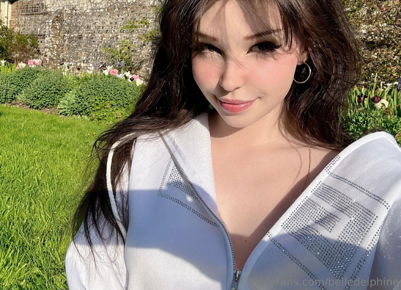 Belle Delphine Naked In The Garden Onlyfans Photos