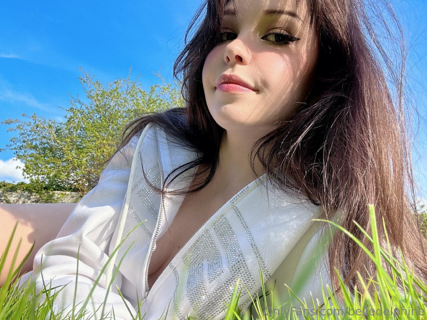 Belle Delphine Naked In The Garden Onlyfans Photos