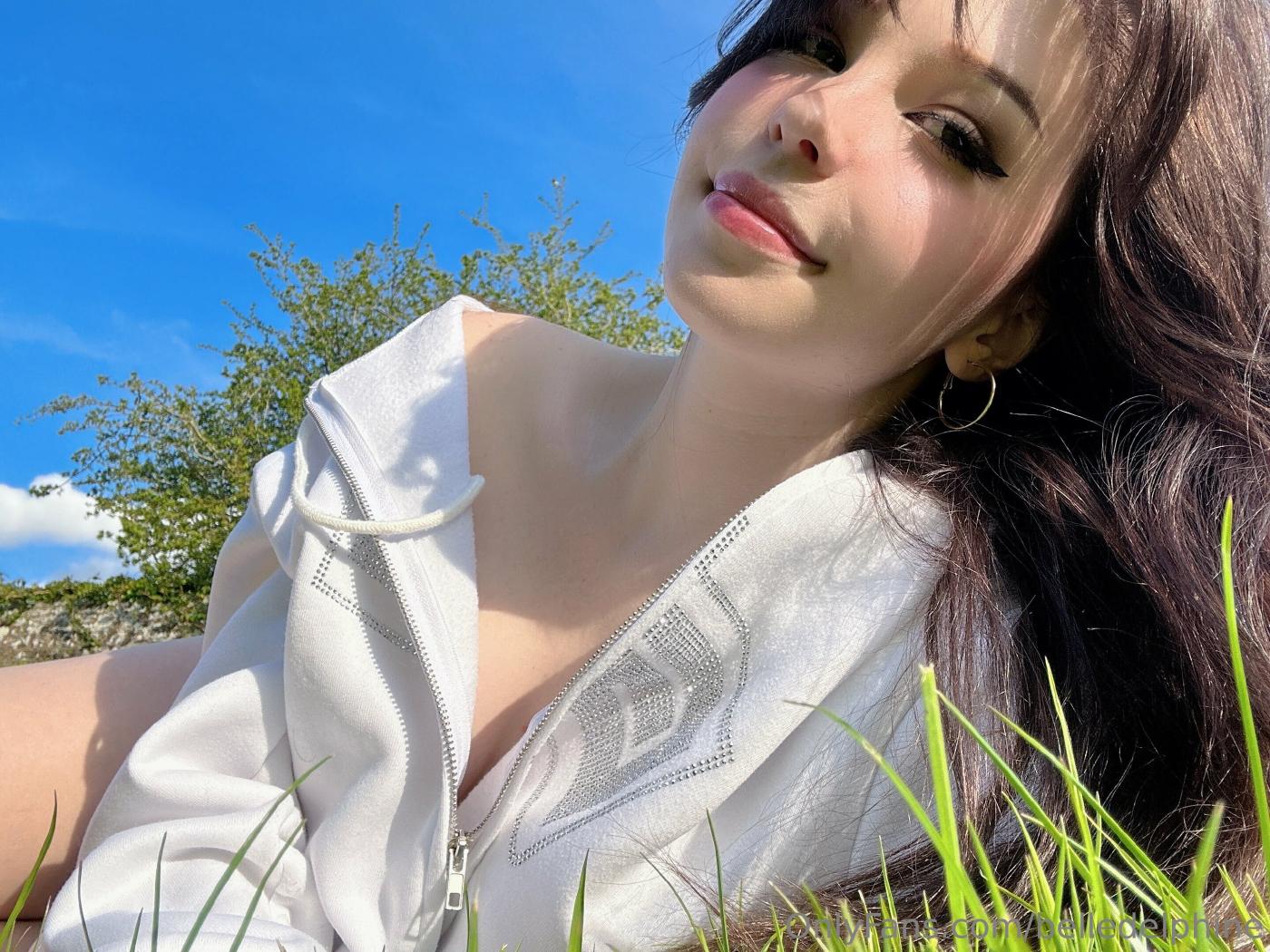 Belle Delphine Naked In The Garden Onlyfans Photos