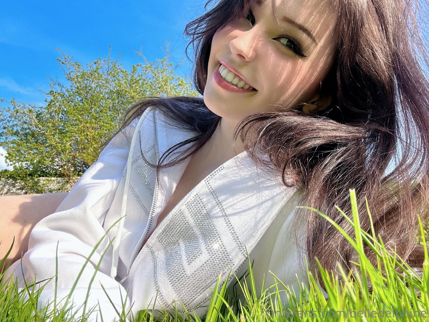 Belle Delphine Naked In The Garden Onlyfans Photos