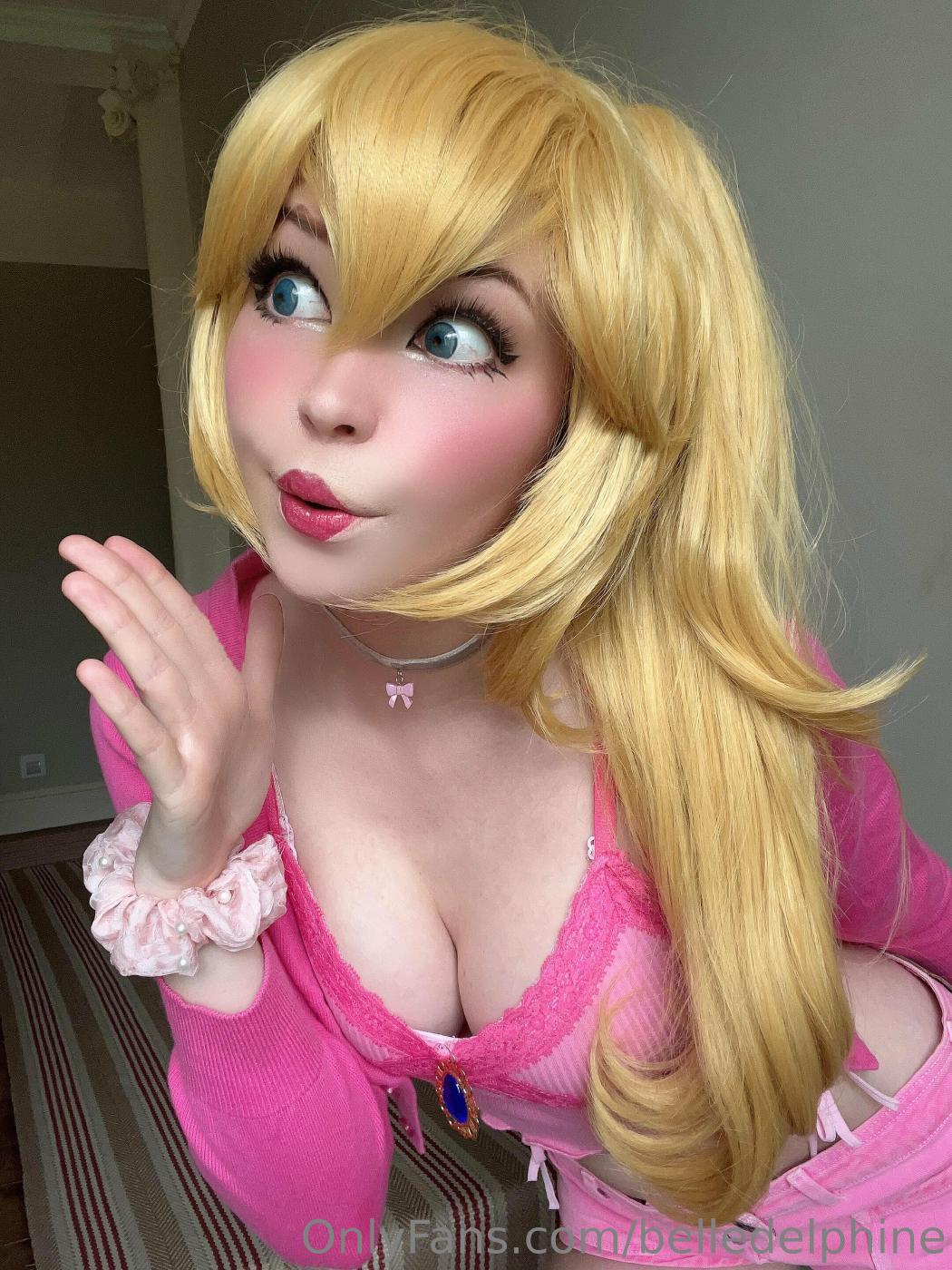 Belle Delphine Princess Peach Cosplay Onlyfans Set Leaked