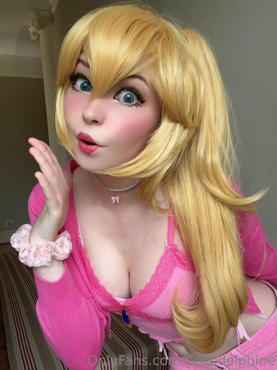 Belle Delphine Princess Peach Cosplay Onlyfans Set Leaked