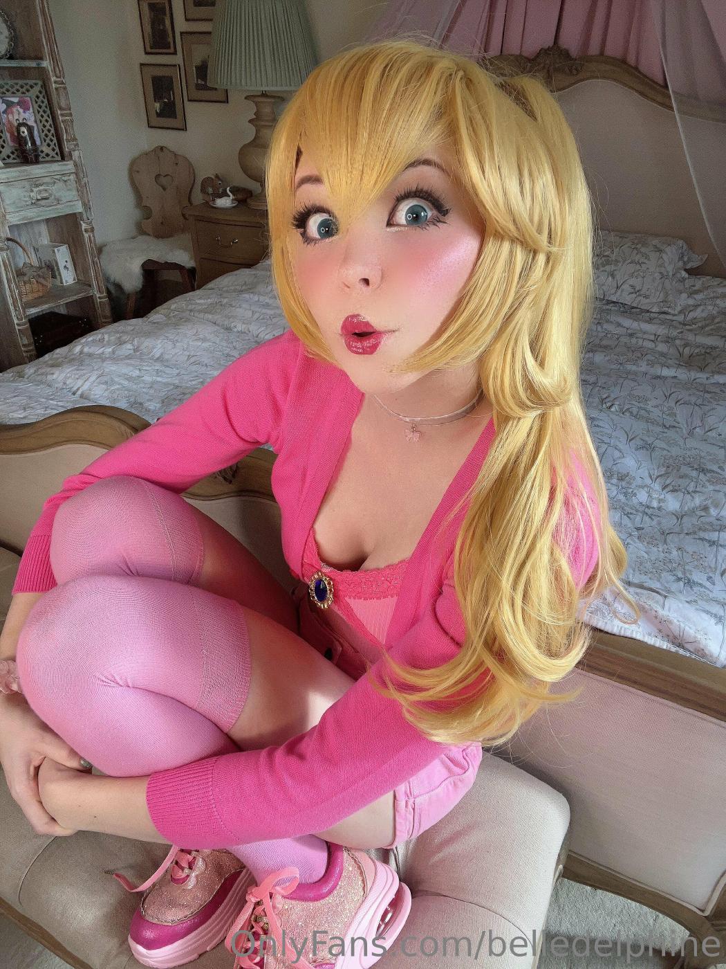 Belle Delphine Princess Peach Cosplay Onlyfans Set Leaked