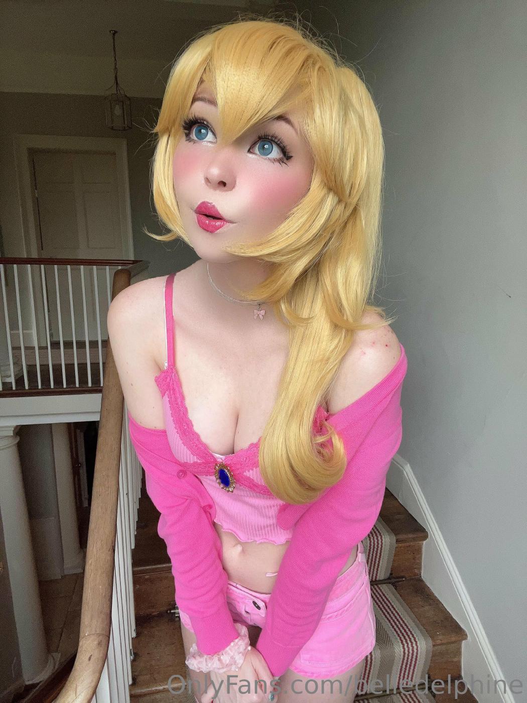 Belle Delphine Princess Peach Cosplay Onlyfans Set Leaked