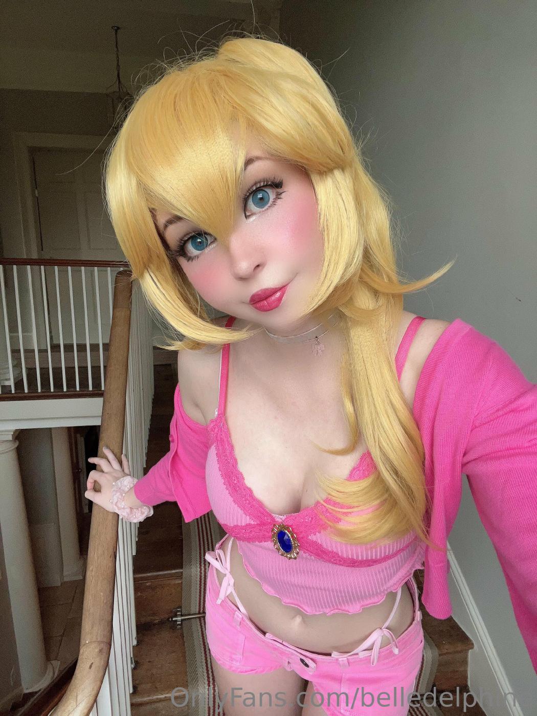 Belle Delphine Princess Peach Cosplay Onlyfans Set Leaked