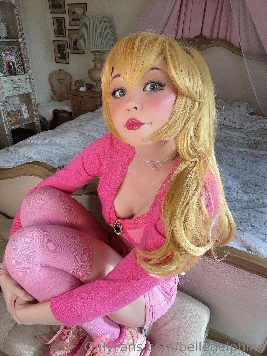 Belle Delphine Princess Peach Cosplay Onlyfans Set Leaked