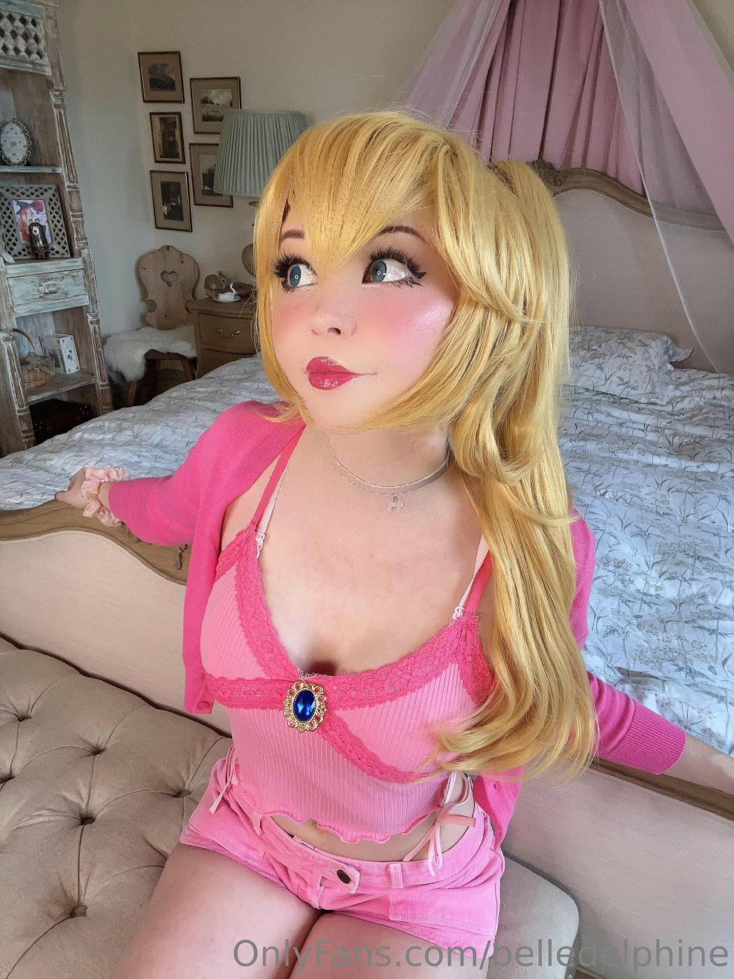 Belle Delphine Princess Peach Cosplay Onlyfans Set Leaked