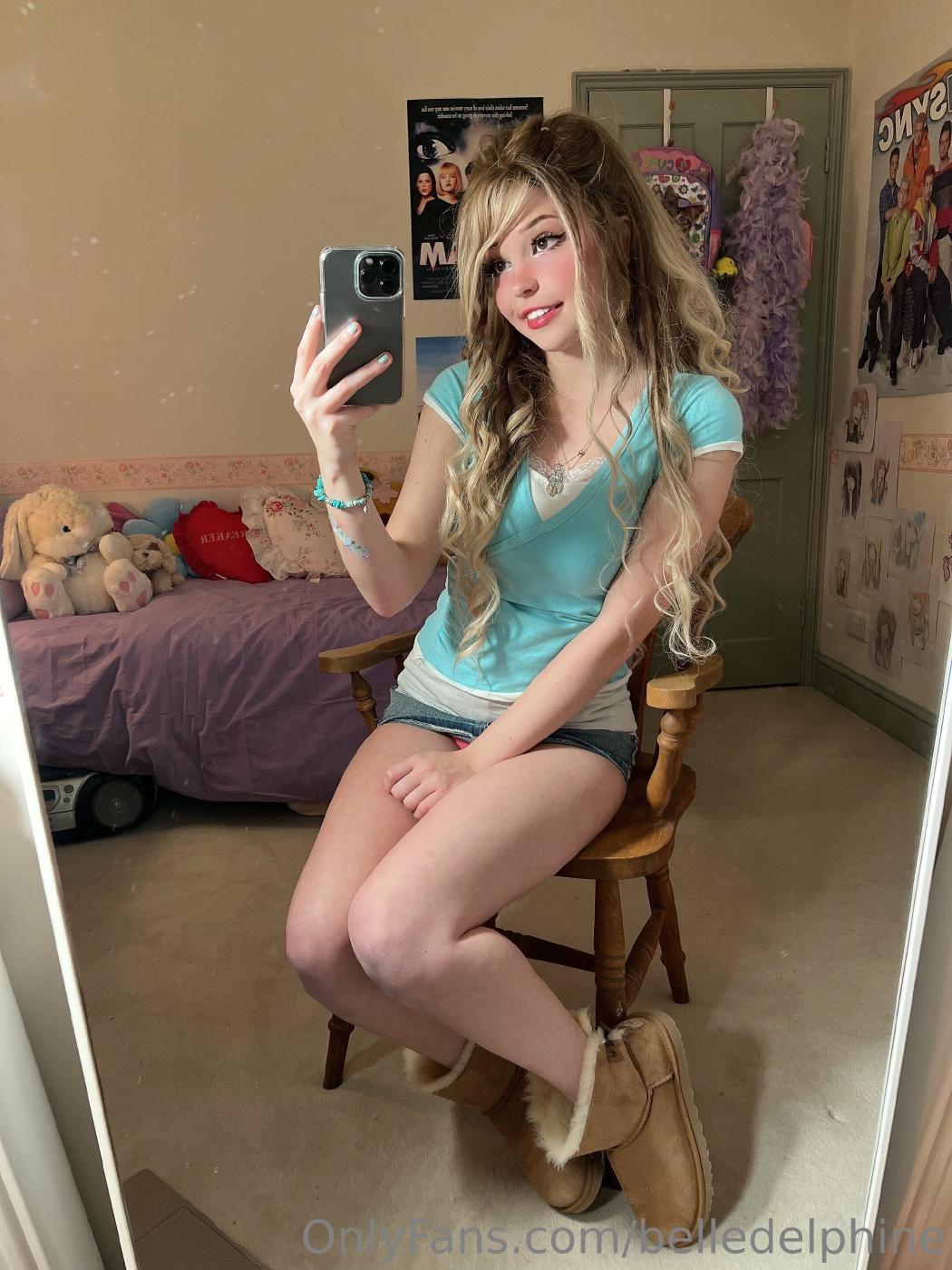 Belle Delphine Short Skirt Strip Pussy Tease Onlyfans Video