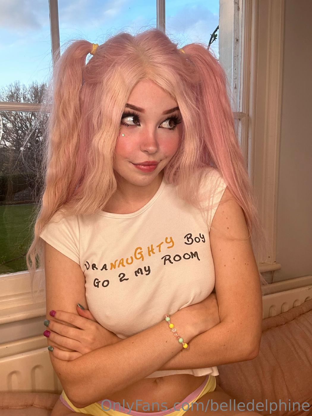 Belle Delphine Naughty Wet T-Shirt Onlyfans Video Leaked