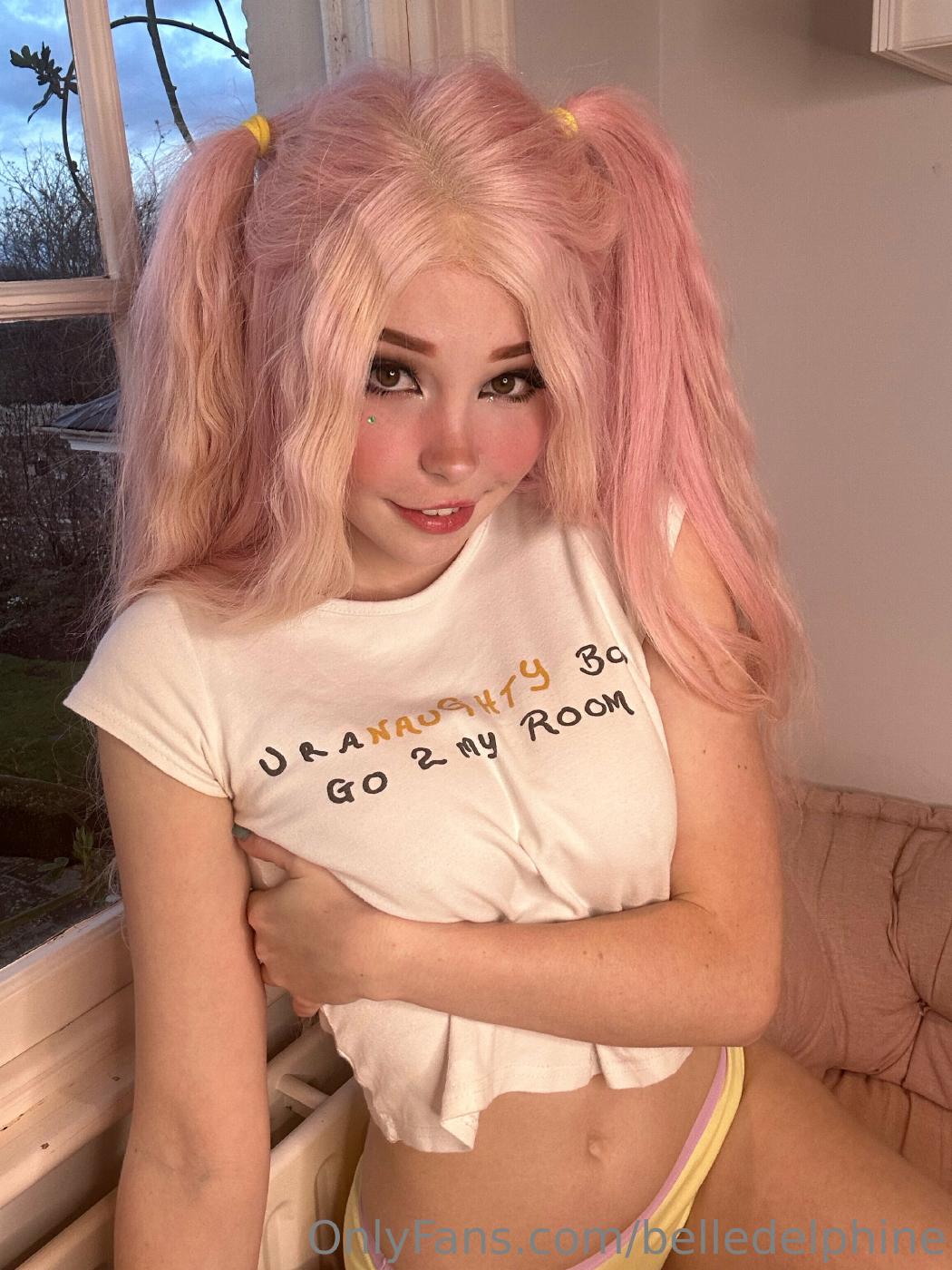 Belle Delphine Naughty Wet T-Shirt Onlyfans Video Leaked