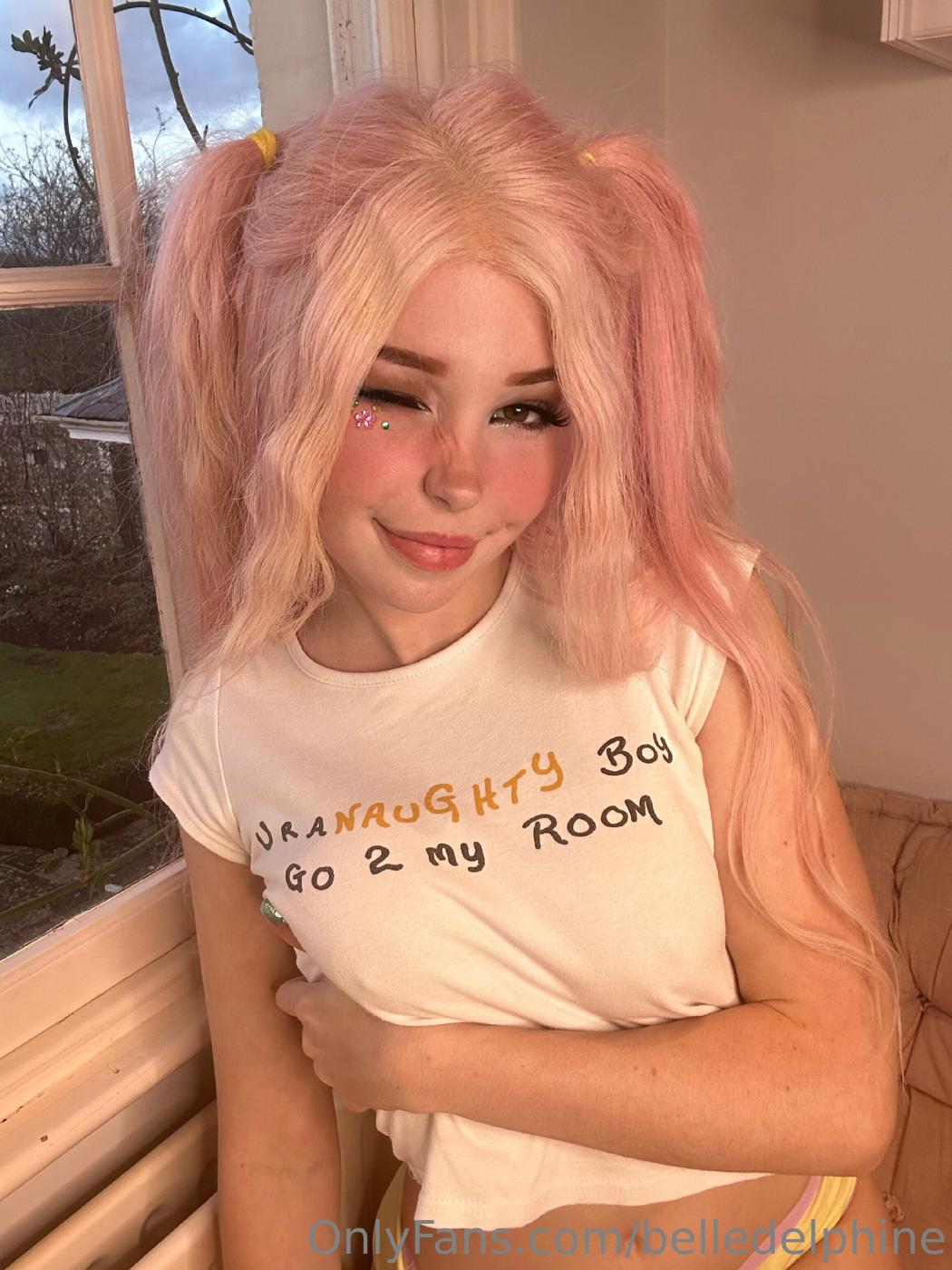 Belle Delphine Naughty Wet T-Shirt Onlyfans Video Leaked