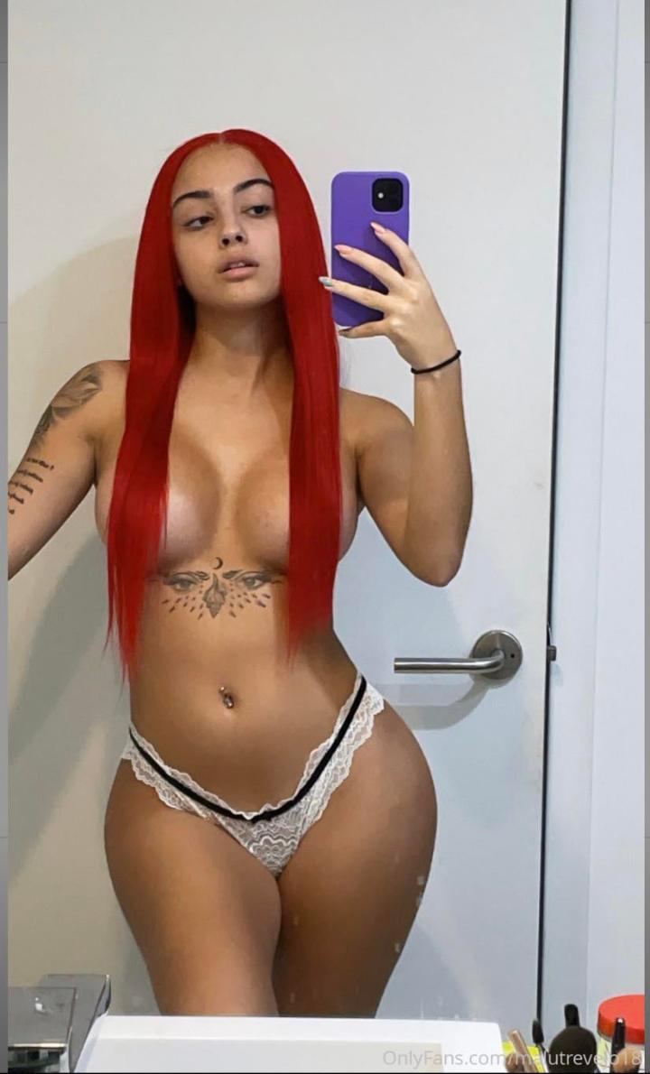 Malu Trevejo Topless Redhead Selfies Onlyfans Set Leaked