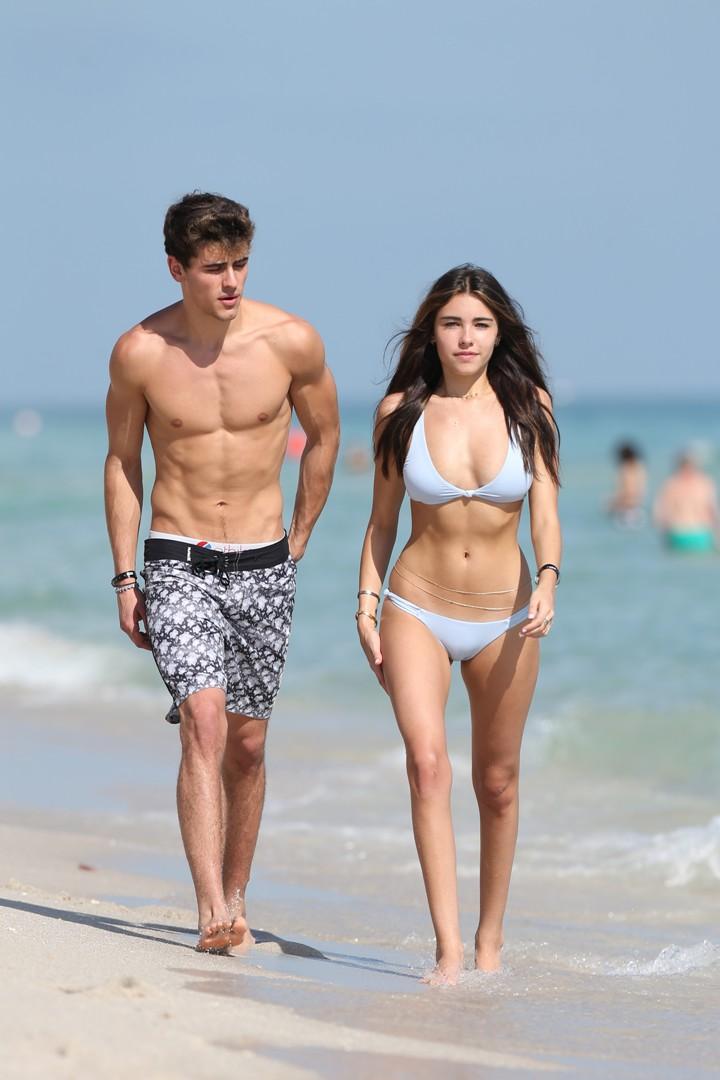 Madison Beer Public Beach Bikini Camel Toe Set Leaked