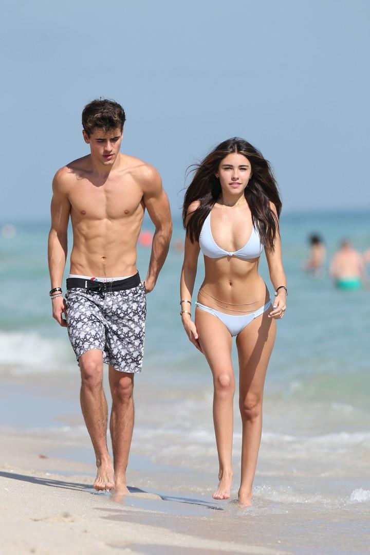 Madison Beer Public Beach Bikini Camel Toe Set Leaked