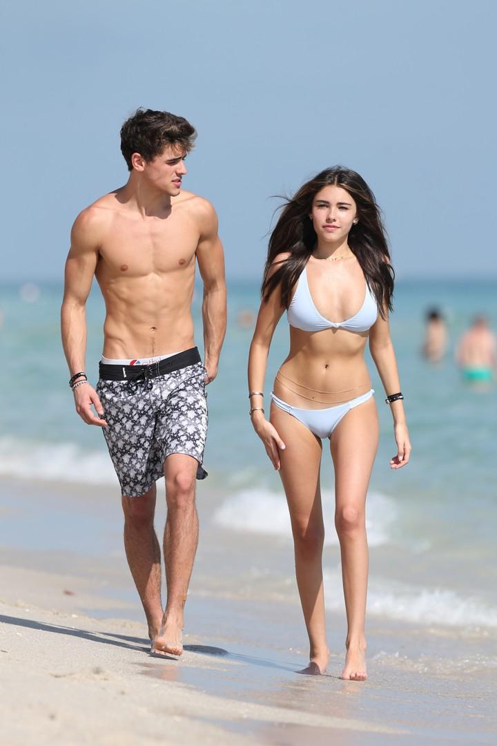 Madison Beer Public Beach Bikini Camel Toe Set Leaked