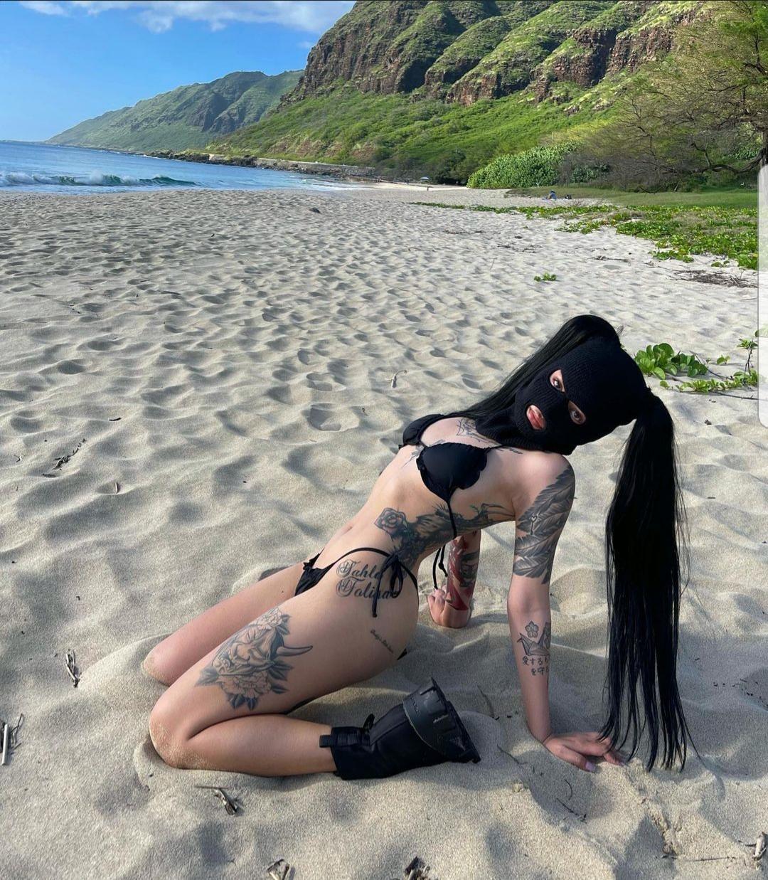 Bella Poarch Bikini Beach Mask Photoshoot Set Leaked