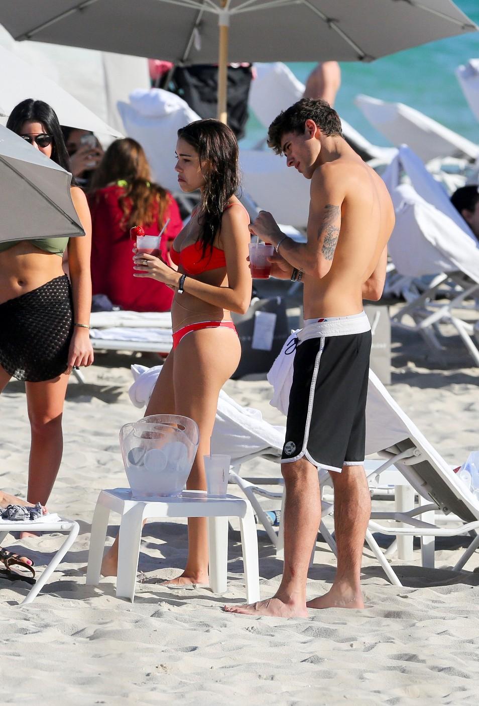 Madison Beer Sexy Beach Bikini Thong Set Leaked