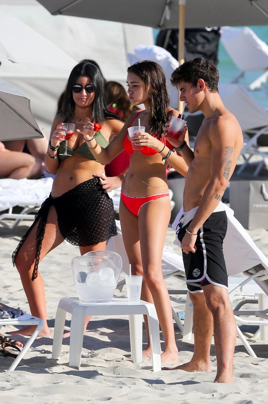 Madison Beer Sexy Beach Bikini Thong Set Leaked