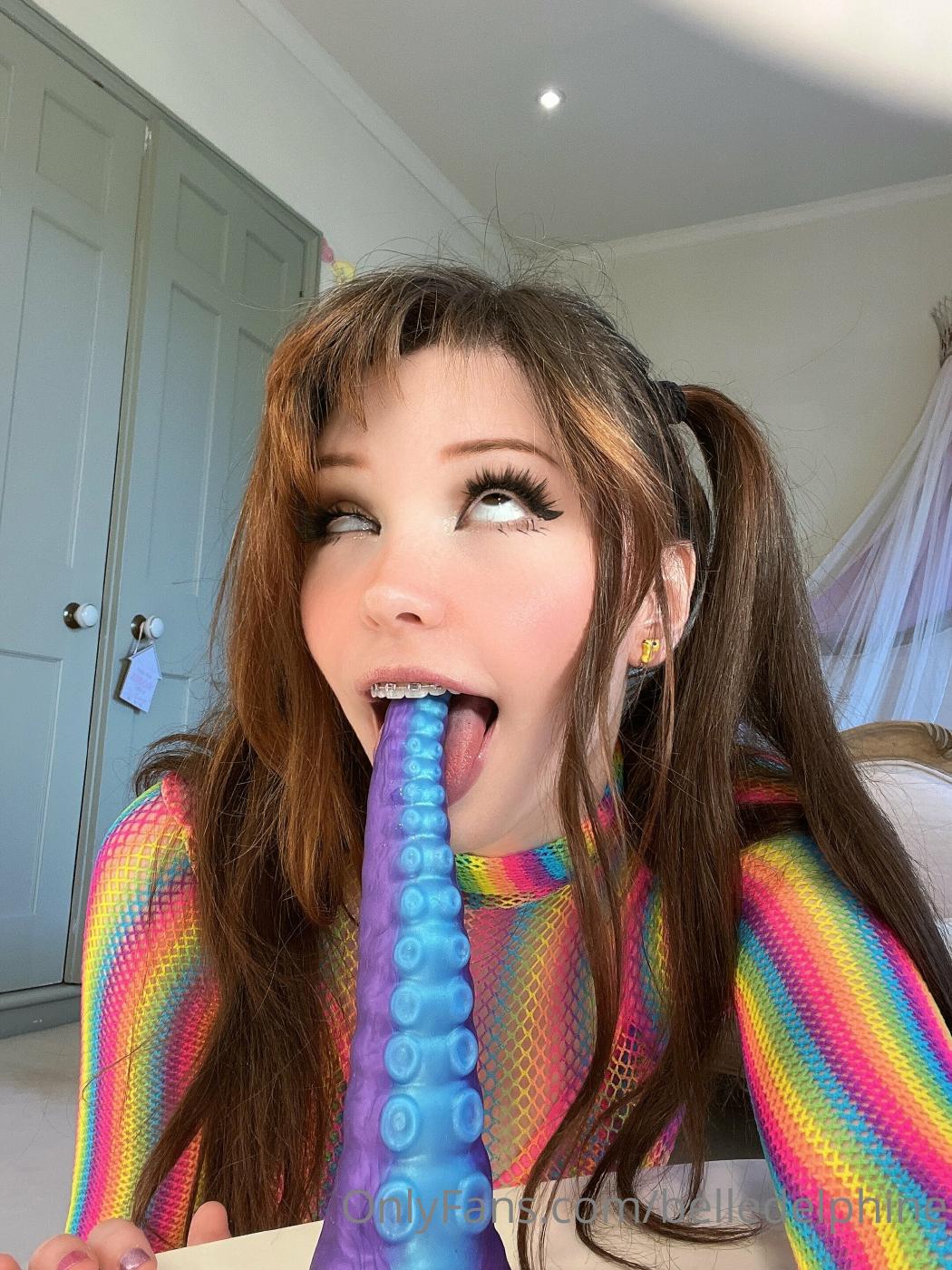 Belle Delphine Tentacle Dildo Blowjob Onlyfans Video Leaked