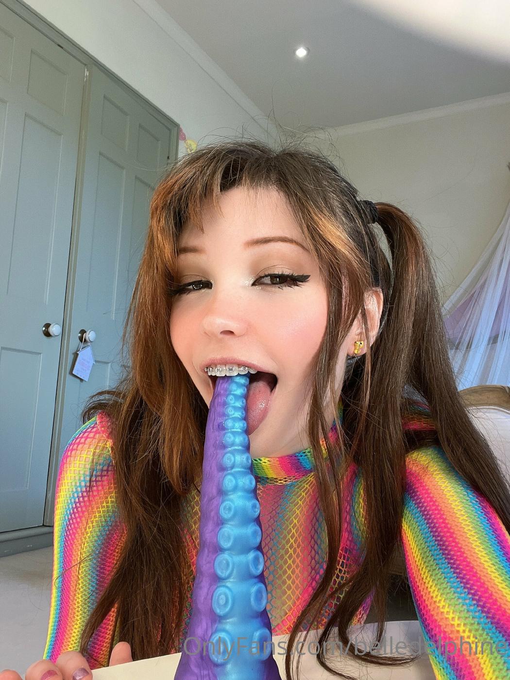 Belle Delphine Tentacle Dildo Blowjob Onlyfans Video Leaked