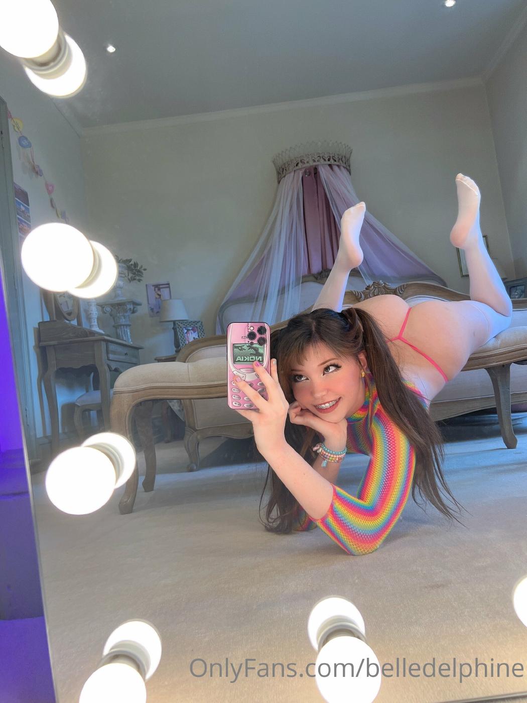 Belle Delphine Rainbow Bunny Onlyfans Photos Leaked