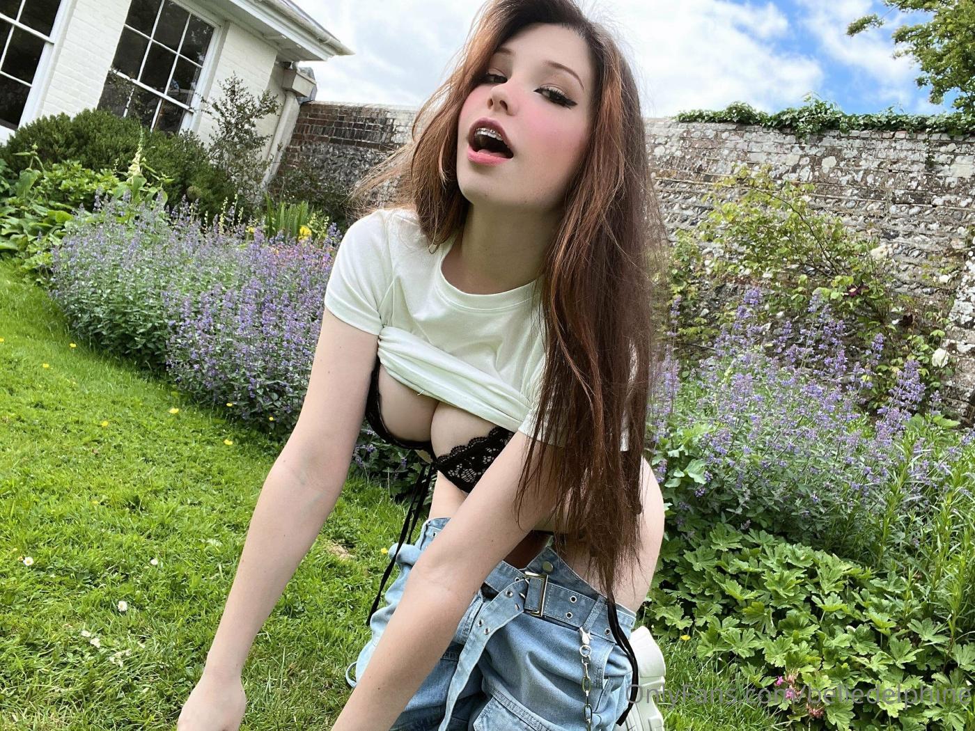 Belle Delphine Nipple Piercing Shirt Onlyfans Photos Leaked