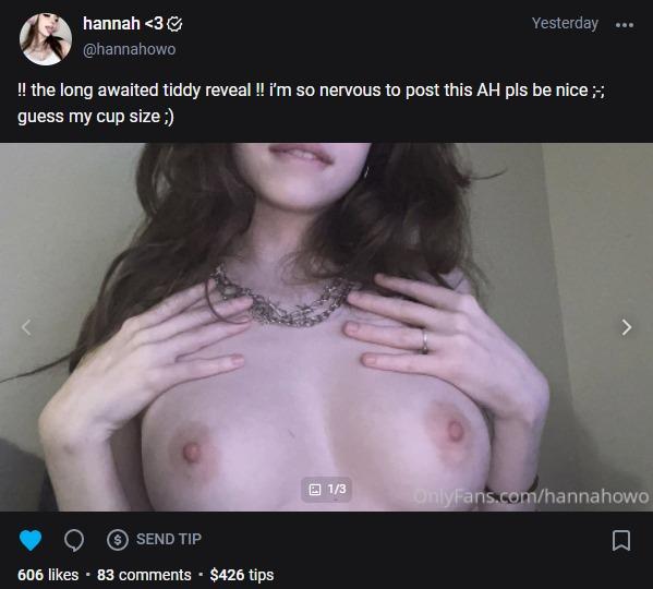 Hannah Owo Boobs Reveal PPV Onlyfans Set Leaked