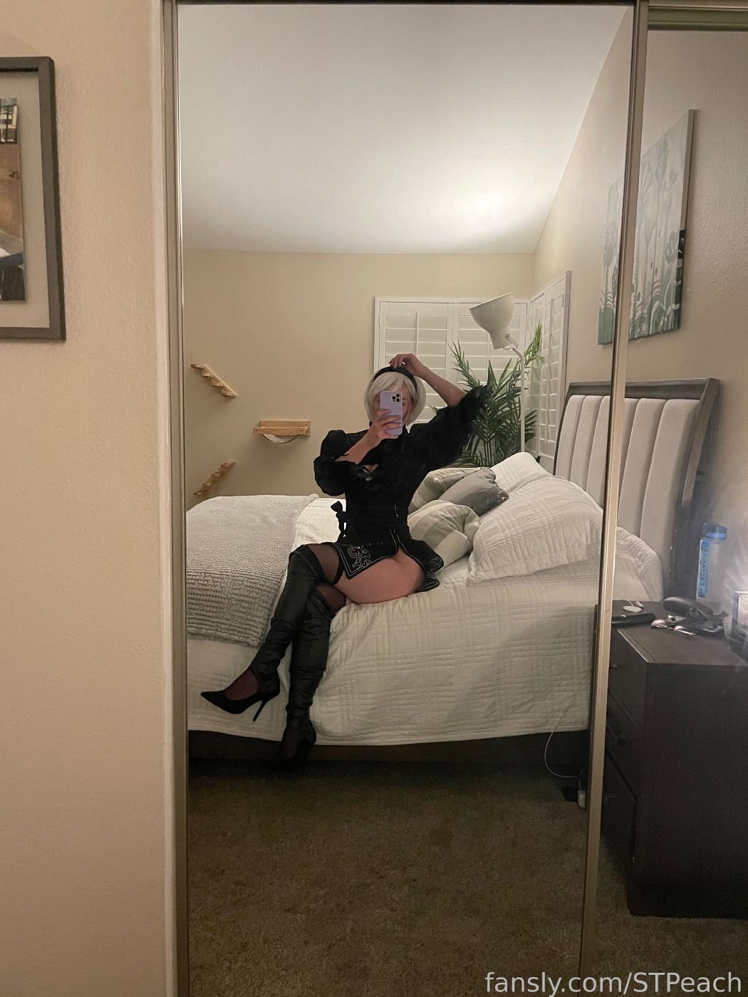 STPeach Nier Automata 2B Cosplay Fansly Set Leaked