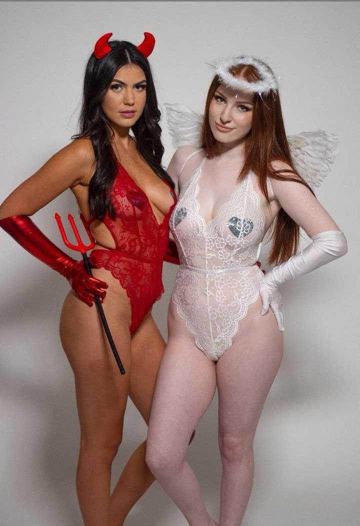 Mikaela Pascal Sexy Red Devil Onlyfans Set Leaked